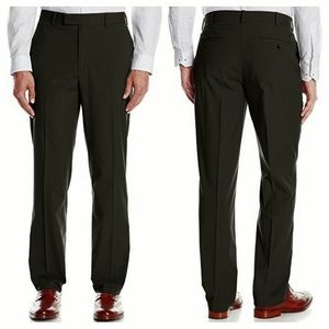 Axist Men's Flat Front Ultra Slim Solid Pant